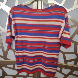 VINTAGE UNKNOWN Stripe Boatneck Sweater